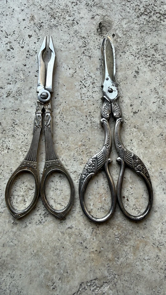 Lot 2 Ancienne Paire De Ciseaux ( À Raisins Fruits ? ) Collection - Photo 2/4