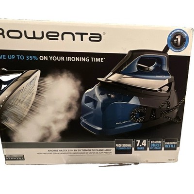 DG8624U1  Rowenta Corded Steam Iron 1800W 37oz Vertical Steaming Blue/Black