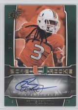 2012 SPx Rookie Signatures 213/225 Travis Benjamin #115 Auto 3c4