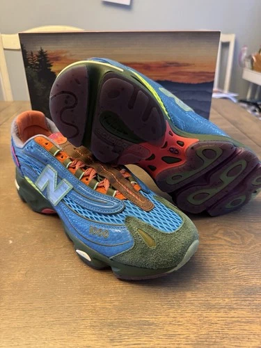 New Balance x Salehe Bembury 1000 Fog Be The Cloud | Blau / Limette / Rot