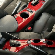 Red Real Carbon Fiber Interior Panel Cover Trim For Nissan Z 400Z RZ34 2023-2026