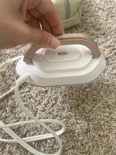 Travel Iron with Dual Voltage - 120V/220V Lightweight Dry for Clothes, no steam.