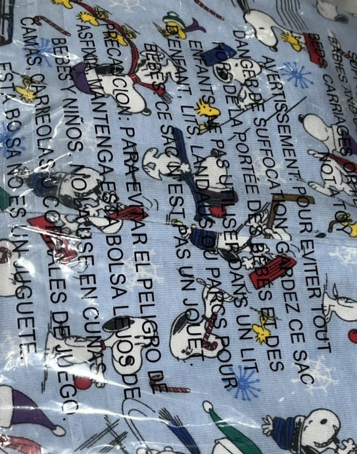 Vera Bradley Peanuts Snoopy Ski Jump Una Pieza Dormir Bebé 12 Meses Nuevo en Paquete Foto 3 de 4