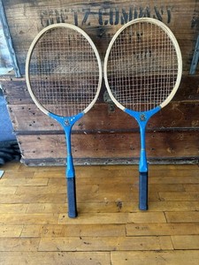 vintage badminton rackets (2) - Blue - Universe Brand