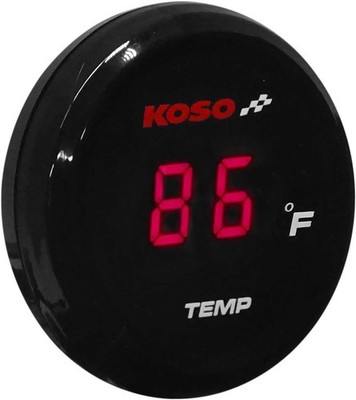 Koso North America I-Gear Thermometer - Red Digits - BA067R12