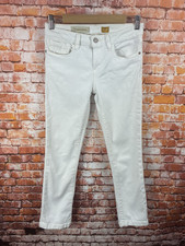 Pilcro and the Letterpress Anthropologie Women  s White Skinny Jeans Stet Sz 27