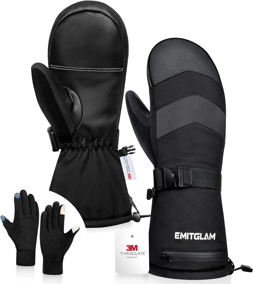 Winter Ski Mittens for Men Women Cold Weather- Warm Snow Snowboard Mittens Gl...
Opens in a new wind