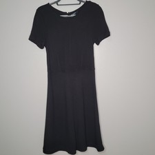 Madewell black knit A-Line Dress size large