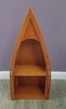 Scaffale per barca in legno a 2 livelli tema nautico vintage