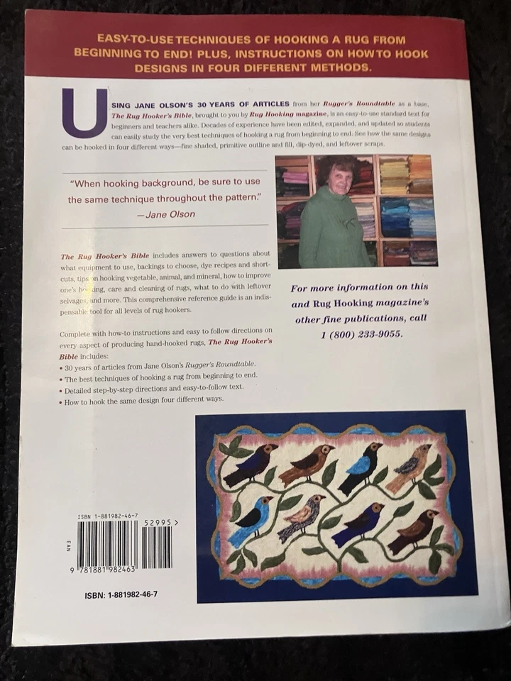 Lot of 7 Rug Hooking Magazines Books Patterns & Instructions - Image 3 of 4