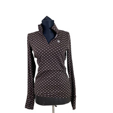 Ariat Tek Cold Series Women's 1/4 Zip Pullover Size XS Stretch AOP Horses EUC