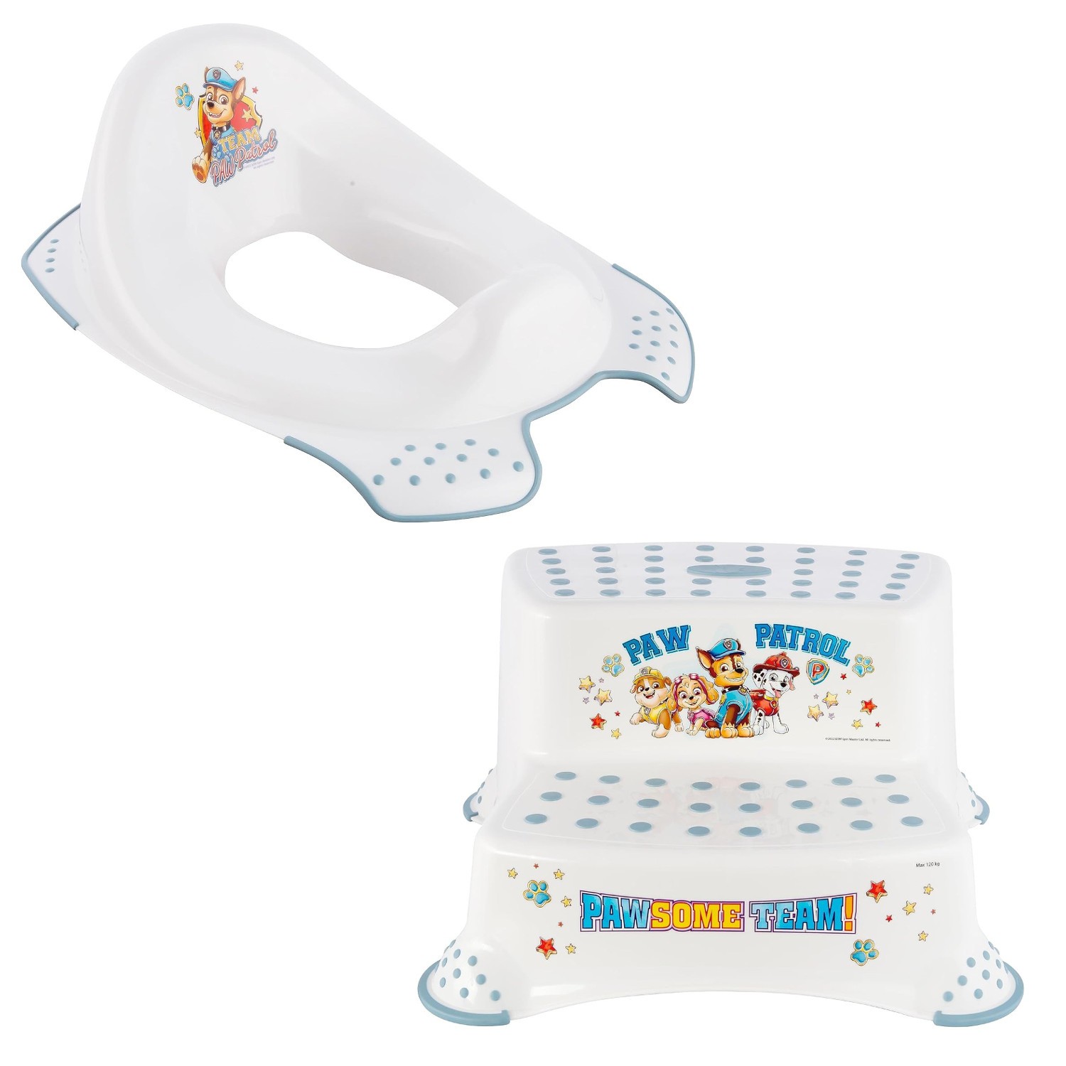 Siège de toilette enfant Keeeper avec base antidérapante sécurisée bleue
