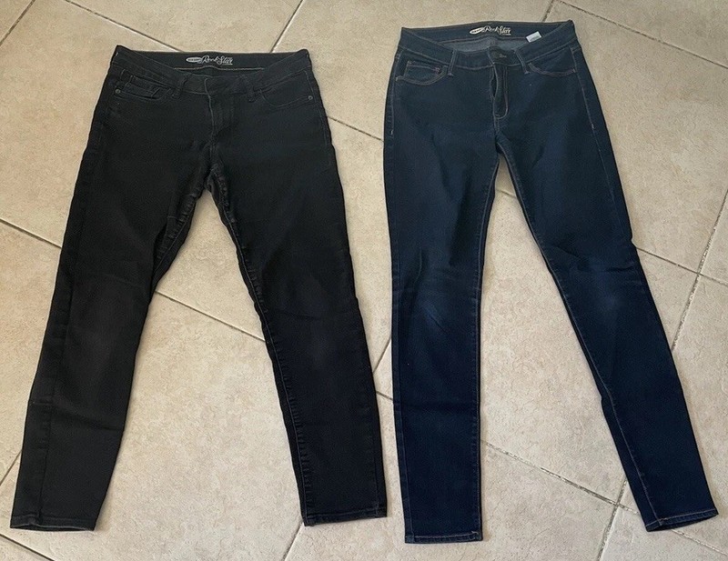 LOT 2 Pair Old Navy Rockstar Skinny Jeans Sz 6