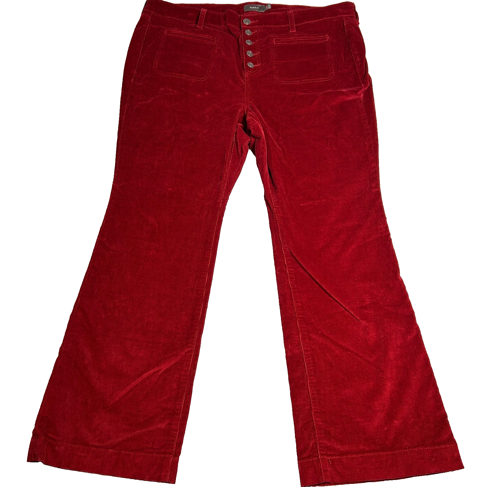 Torrid Burgundy Corduroy Pants Womens 20R Bootcut Button Fly High Rise Winter