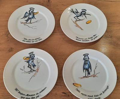 Fables de la Fontaine - RZB Porcelaine - 4 x Teller