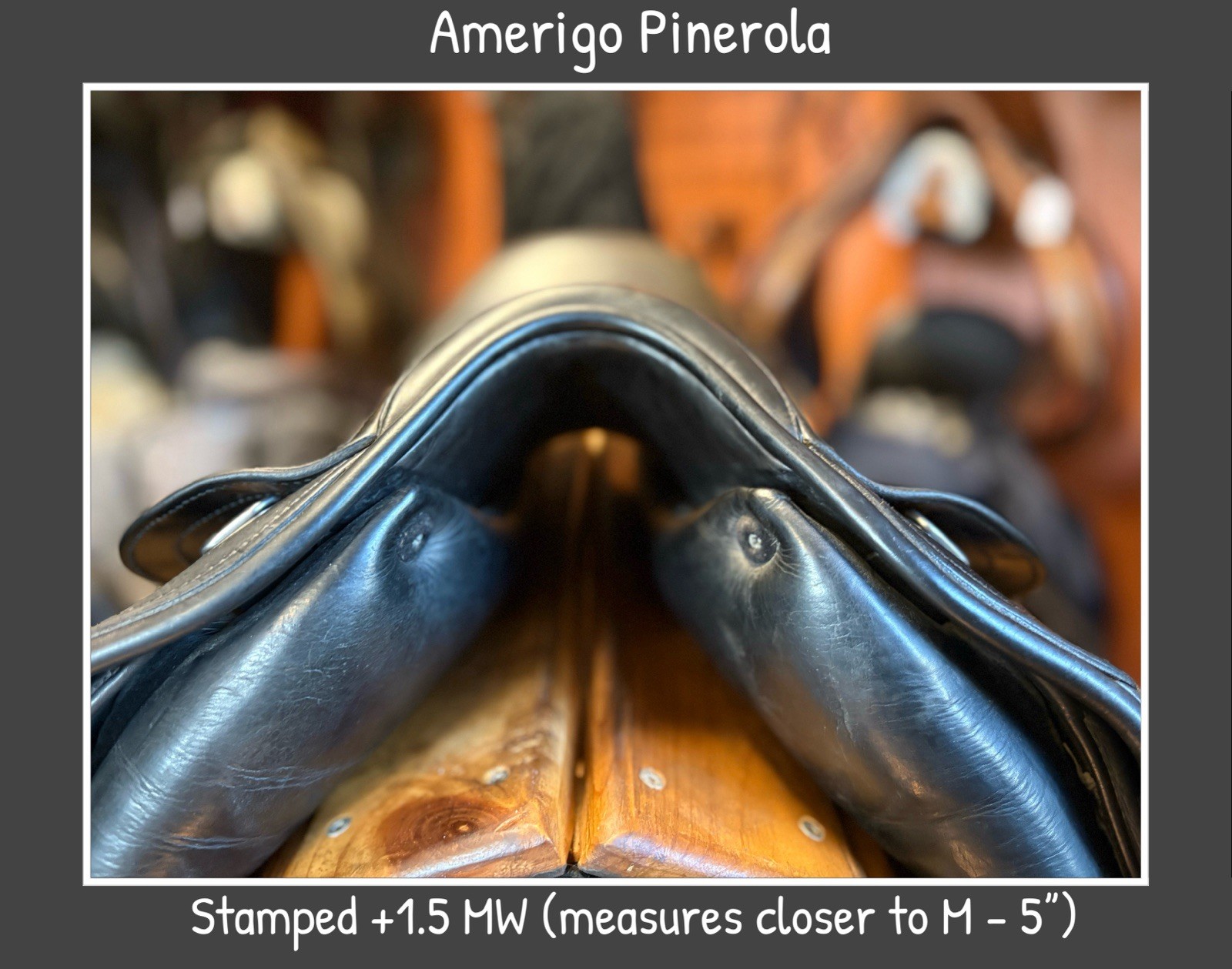 Amerigo Pinerola Dressage Saddle. 17.5” MW
