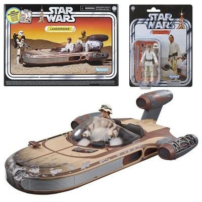 Landspeeder & Luke Skywalker Tatooine 2er Pack 9,5 cm Star Wars A New Hope Vintage