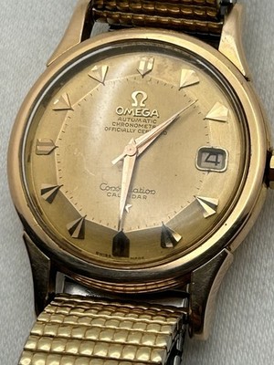 Omega Constellation Pie Pan, 18K Rose Gold Case 34mm-Rare