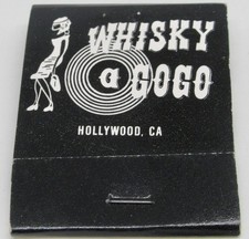 Whisky a GO GO Club Hollywood Los Angeles California Sunset Blvd FULL Matchbook