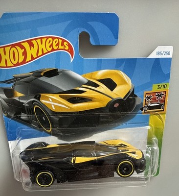 2024 Hot Wheels Bugatti Bolide (black/yellow) #185 New & Unopened short card
