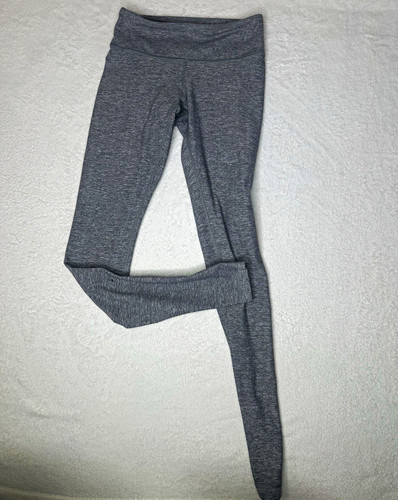 lululemon Women’s Gray Heather High Rise Full Length Leggings Yoga Athletic 4