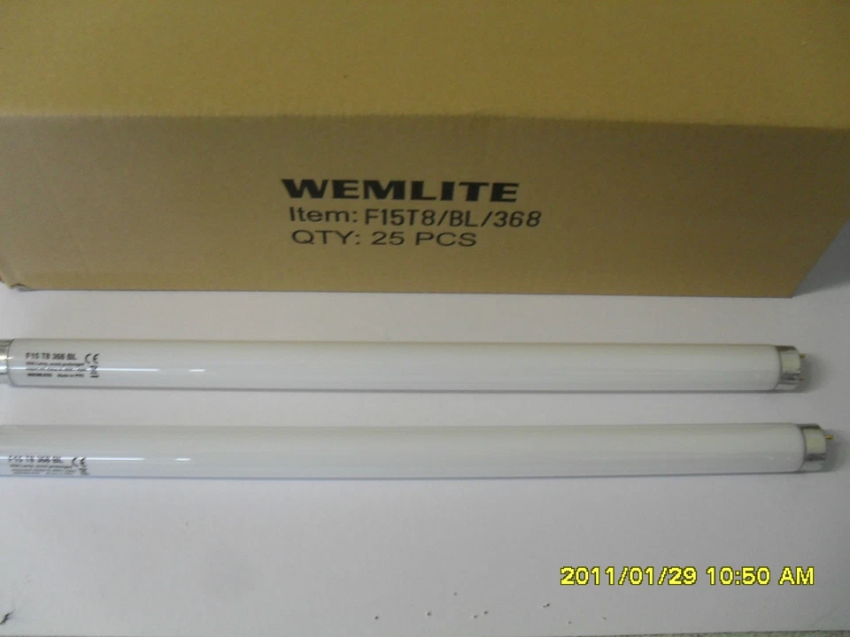 ANGLIA FARM SUPPLIES 1 x 15 WATT 18 INCH LONG FLUORESCENT UV BULB TUBE LAMP FOR ELECTRIC FLY ZAPPER