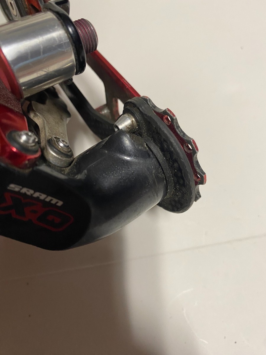 【限定カラー】SRAM XO 9S リアディレイラー レッド/ブラック SRAM X0 Rear Derailleur, 9 Speed, Blackbox Carbon, Long Cage