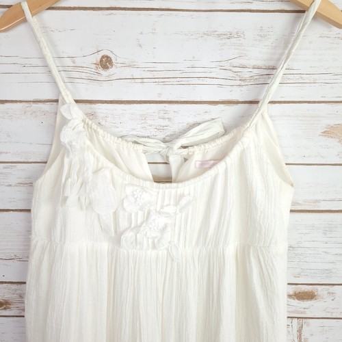 Rebecca Taylor Dress 4 White Minidress Sleeveless Beach Wedding Bachlorette - Picture 2 of 5