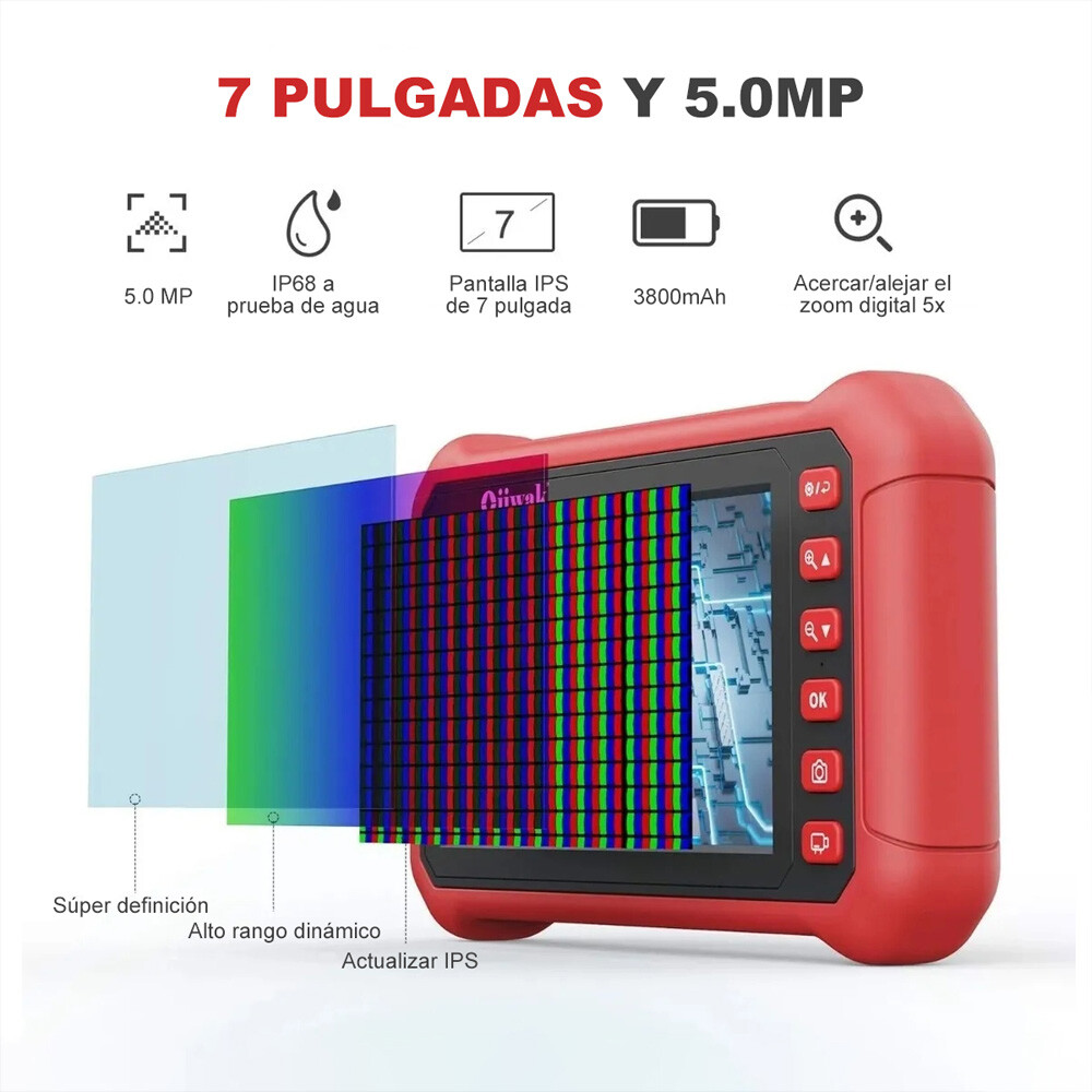 Industrial Endoscope Camera 1080P HD Screen Single & Dual Lens Inspection Camera