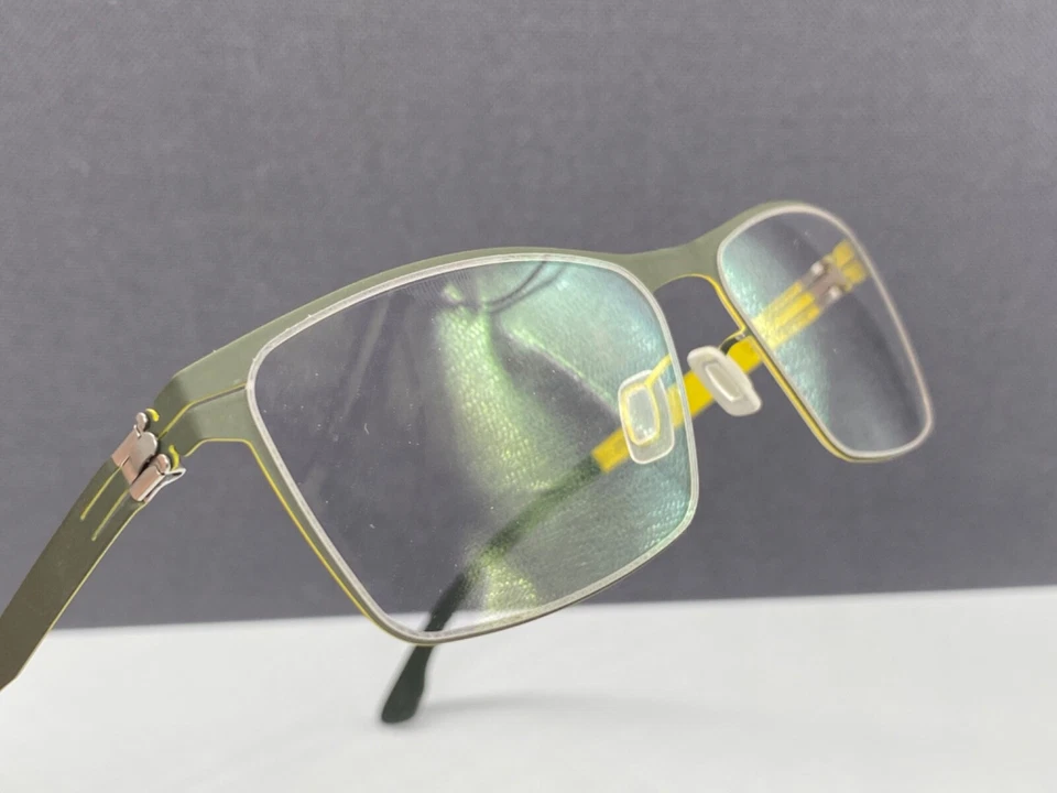 IC! BERLIN ic Berlin Brille Herren Eckig Grau Stuart L. grün olive lemon tree NP:499€