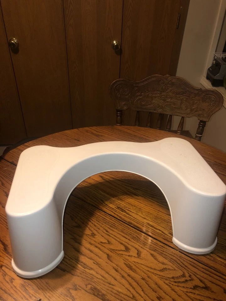 Squatty Potty Bathroom Toilet Stool White Plastic Step Aid Colon Proper Posture - Image 4 of 4