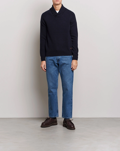 Barbour Gurnard Dock Schal Kragen Sweatshirt Navy - Bild 2 von 12