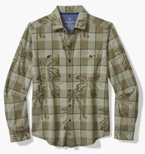 Tommy Bahama FIRESIDE PALM SPRINGS STRETCH FLANNEL Shirt 148 LARGE, XL, XXL