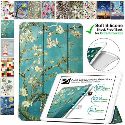 iPad Pro 9.7 Case A1674 A1673 A1675  UltraSlim Protective Soft Back Cover Blosom