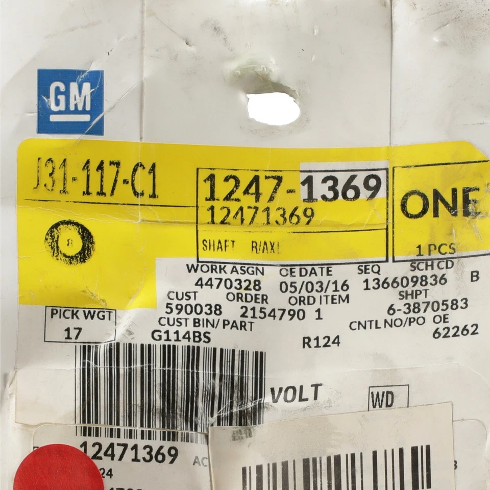 Eje trasero OEM NUEVO eje 99-04 Chevy Silverado 1500 GMC Sierra 1500 12471369 Foto 4 de 4