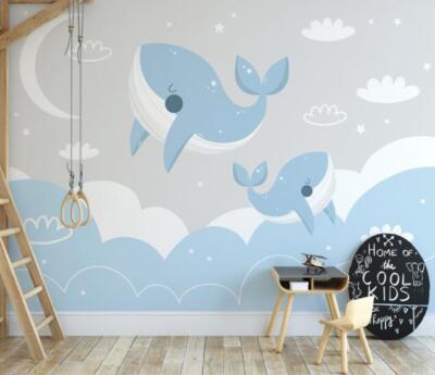 3D Blau Wal C2778 Tapete Wandbild Fototapete Abnehmbarer Amy