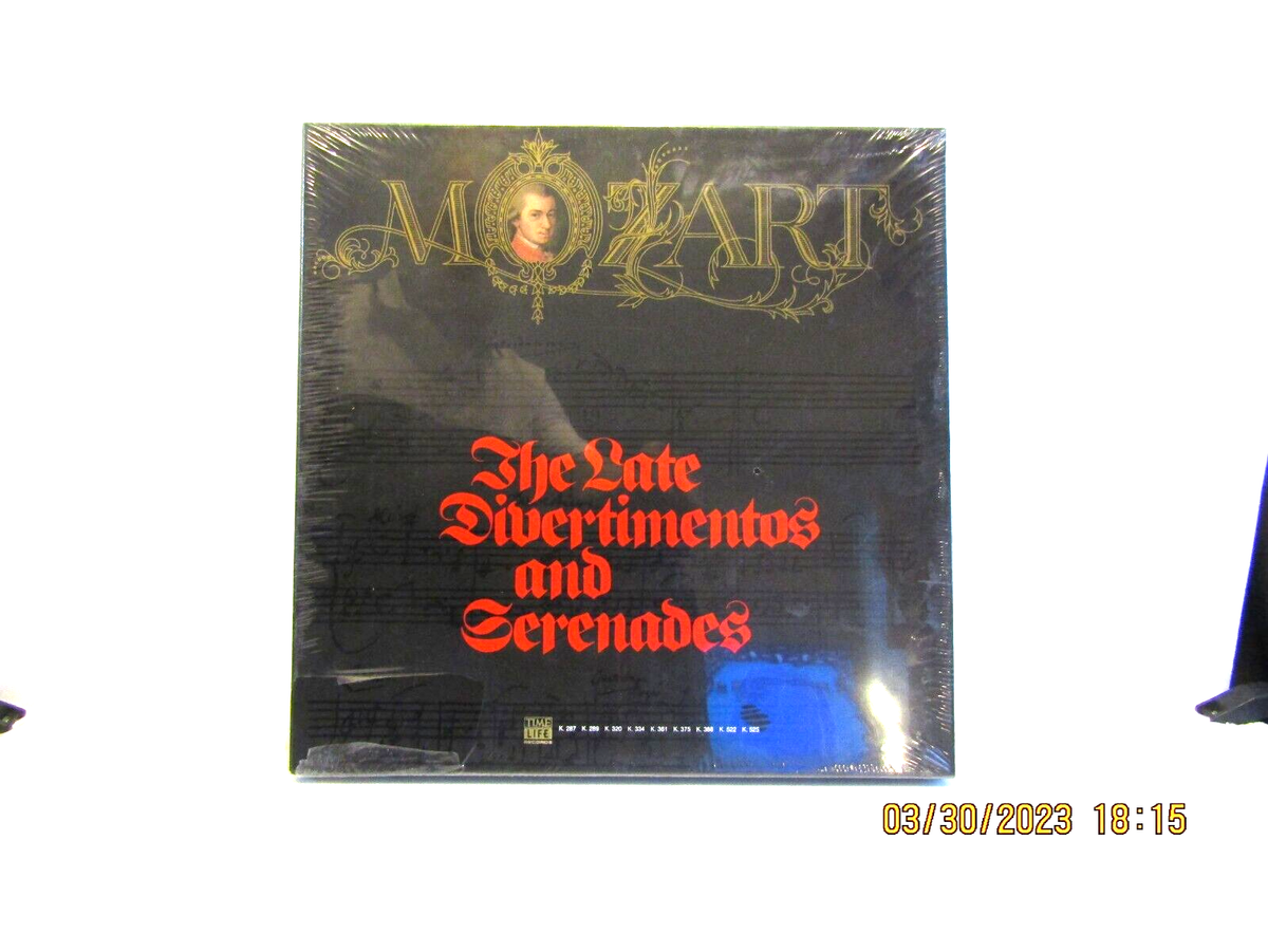 5-LP BOX SET-MOZART-LATE DIVERTIMENTOS &-TIME LIFE RECORDS-STL-M09