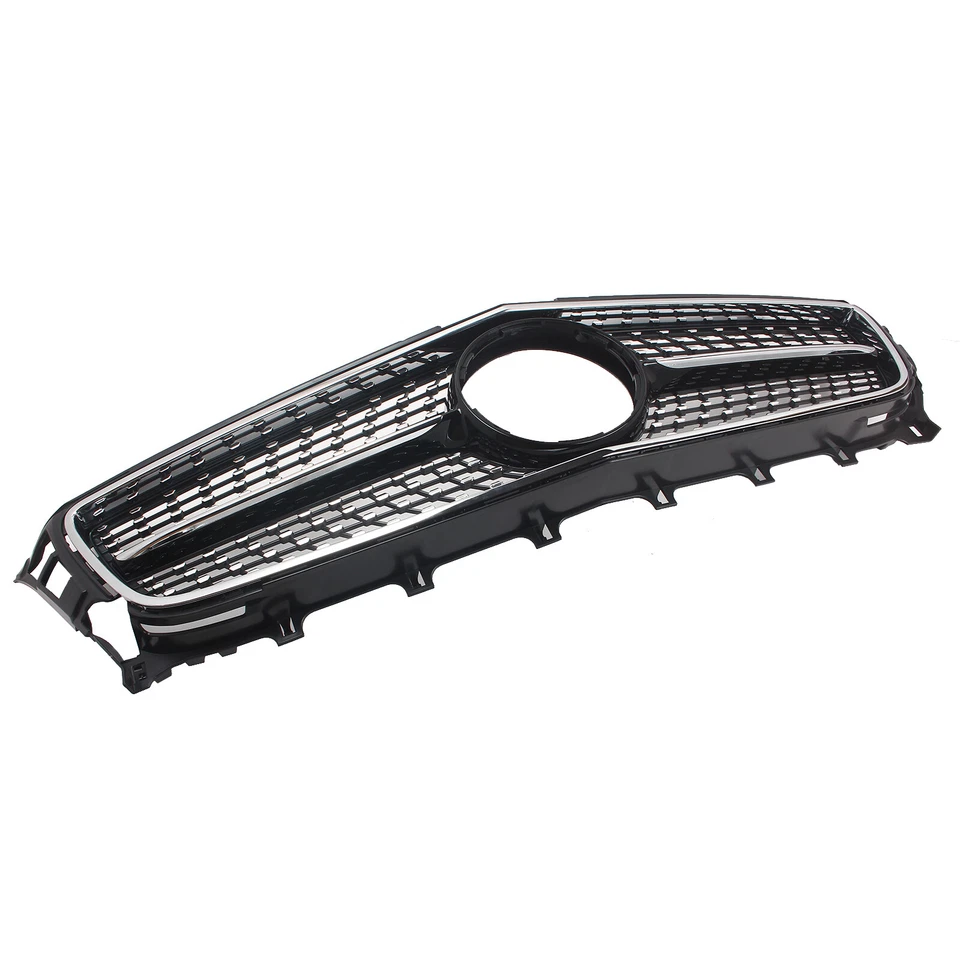 Решетка радиатора переднего бампера для Mercedes Benz класса CLS W218 2011-2014 черная - Изображение 4 из 4