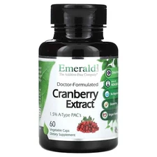 Emerald Cranberry Extract, 60 Vegetable Caps Exp 3/23 FREE SHIPPING