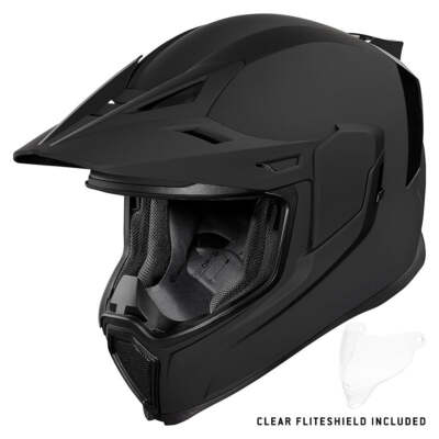 Icon Airflite Moto Helmet Rubatone Black Size 3XL | eBay