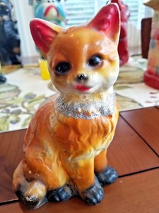 Download CUTE 1930-40's Carnival Chalk ware Prize Cat with GLITTER & GREAT COLORING | eBay