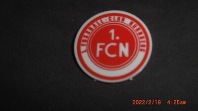 1 FC Nürnberg Button zum Anstecken mit Nadel 3 cm  siehe Bild