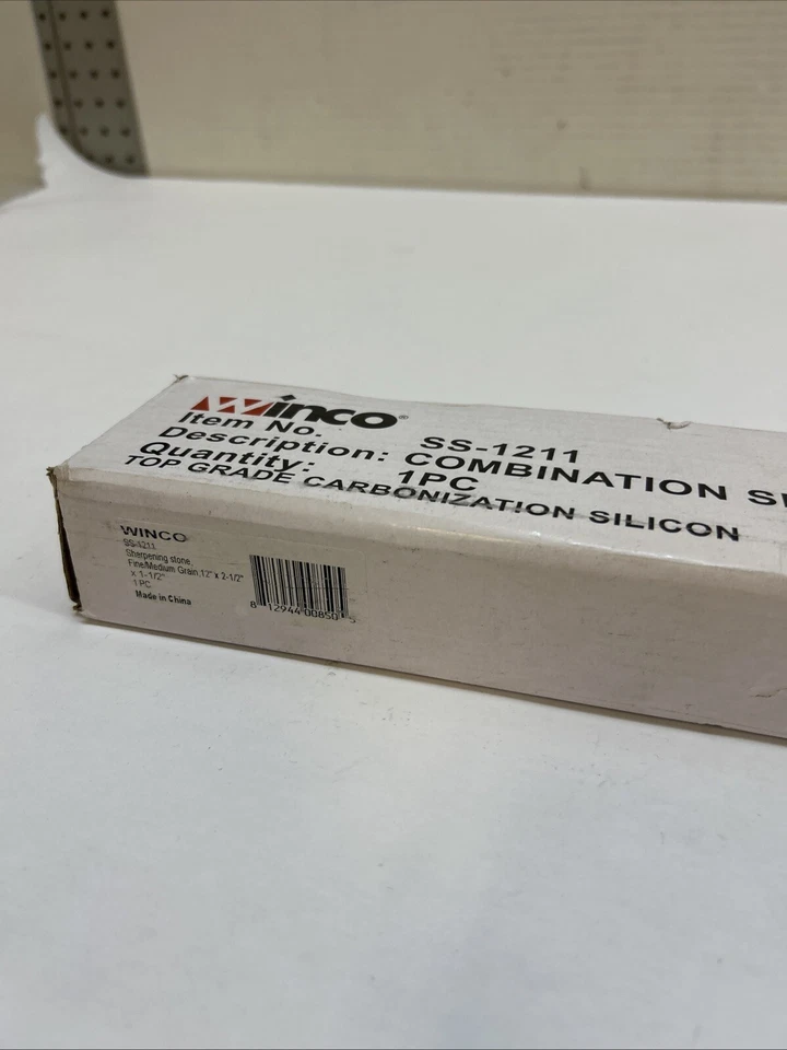 Piedra de afilar cuchillos Winco fino/grano, 12 pulgadas, mediana Foto 2 de 3
