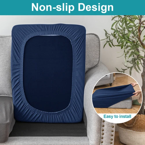 2/4/6PCS Patio Seat Cushion Covers Waterproof Outdoor Stretch Sofa Slipcover US - Picture 3 of 38