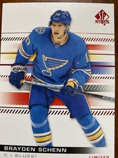 19-20 UD SP Authentic Hockey Red Limited 25 Brayden Schenn
