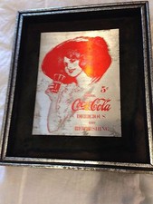 Vintage Coca Cola Shadow box Sign