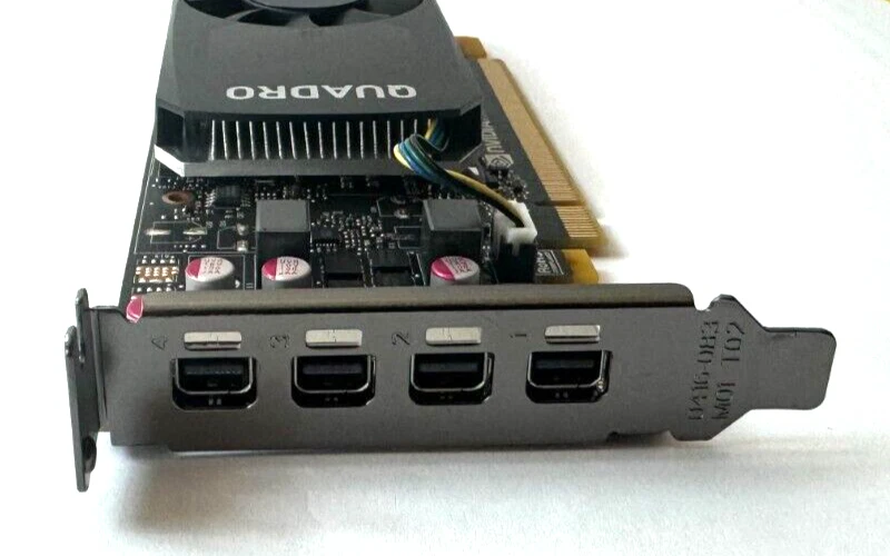 NVIDIA Quadro P1000 4GB GDDR5 4 Mini DP Low Profile Graphics Card - Image 2 of 2