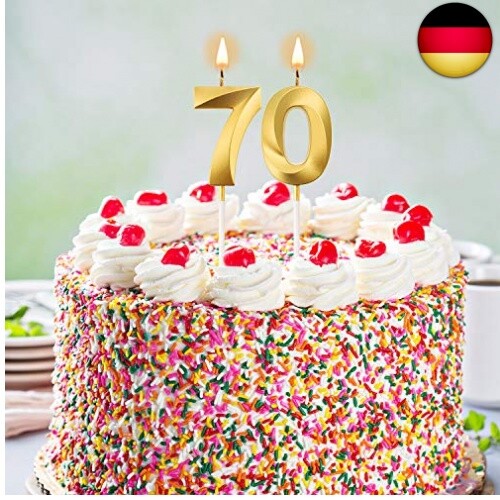 70. Geburtstag Kerzen Kuchen Ziffer Kerzen Alles Gute zum Geburtstag Kuchen Topp
