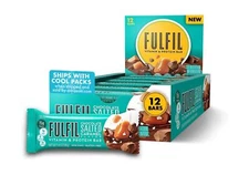 FULFIL Vitamin and Protein Bars, Chocolate Salted Caramel, Snack Sized Bar wi...