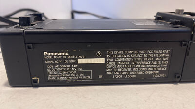 Panasonic VHS Reporter Camcorder AF Piezo AG-155 Hard Case Charger
